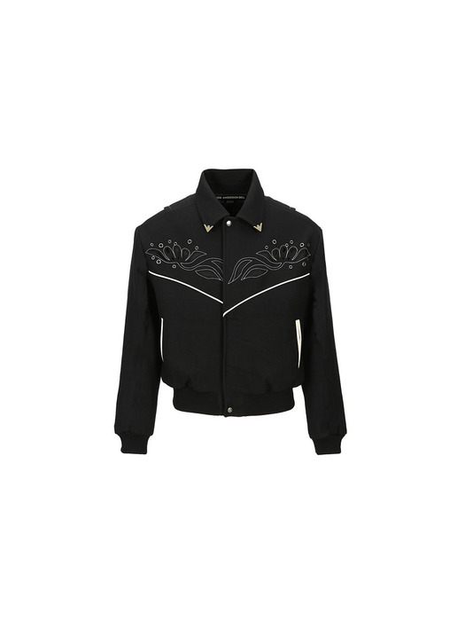 LEMMANS WOOL BLOUSON JACKET awa553m(BLACK)