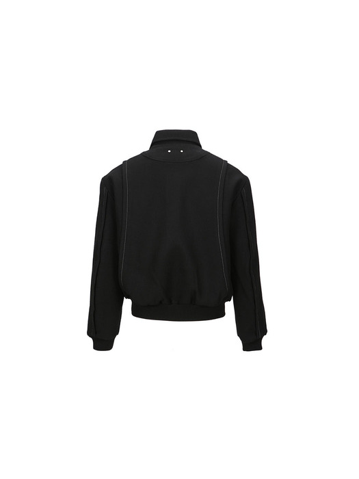 LEMMANS WOOL BLOUSON JACKET awa553m(BLACK)