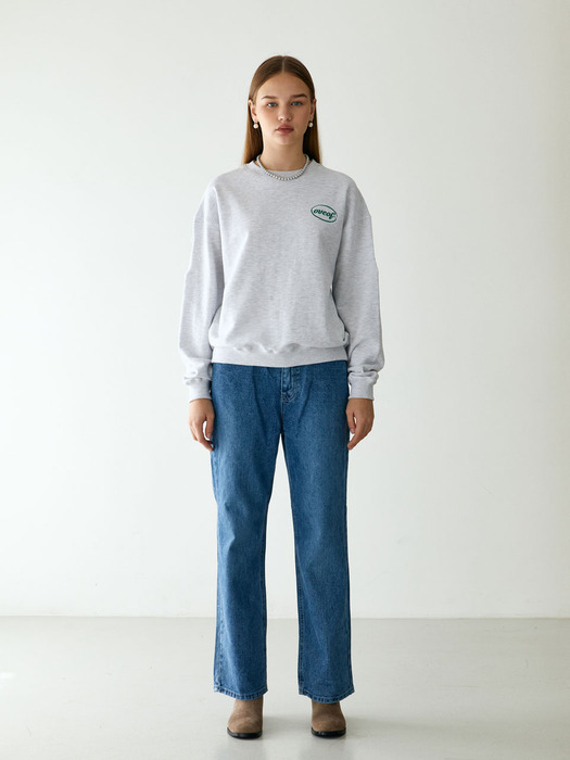 niddle sweatshirts_melange grey