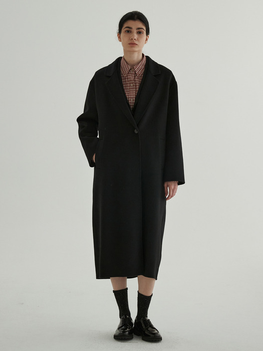 Handmade Belted Coat (Black)