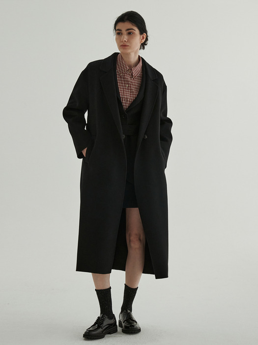 Handmade Belted Coat (Black)