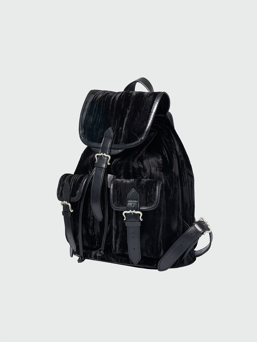 HOEVER Buckled Pocket Backpack - Black