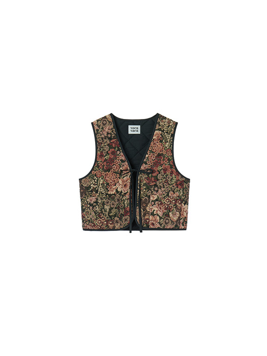 Vintage Jacquard Quilted Riversible Vest VC2399VT002M