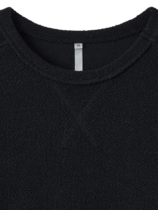 루프 루즈핏 울 스웨터 (블랙)