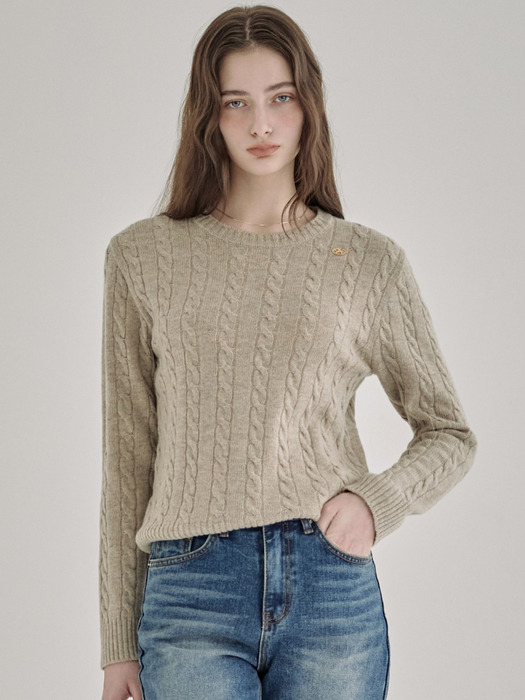 Cable Pullover Knit_4color