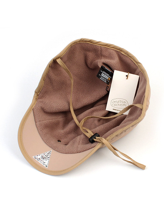 Quilting Beige Trooper Hat 귀달이모자