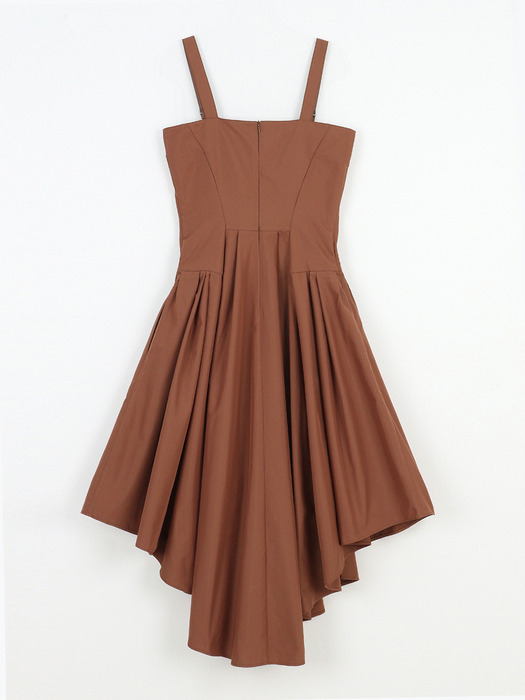 EDA Strap Dress-Brown