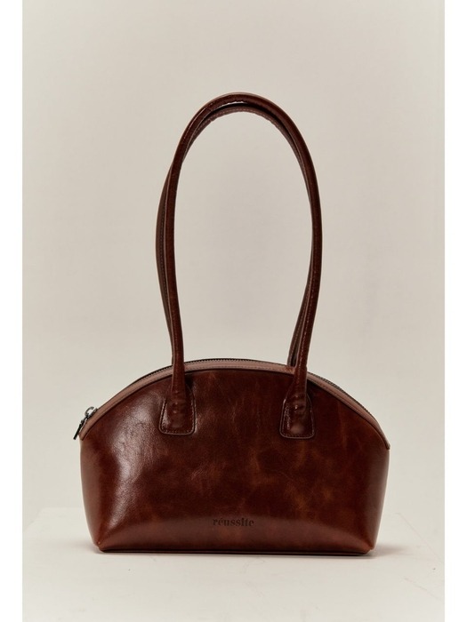 [ LWG cow leather ] French Shoulder Bag_allure brown