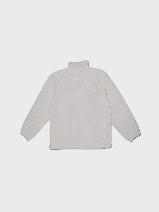 LOGO FLEECE JACKET grey 로고 플리스 자켓 그레이