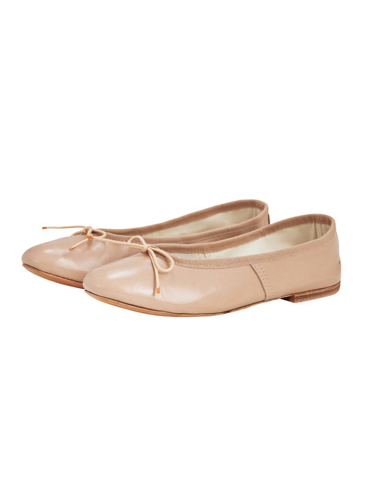Porselli Leather Flat shoes_Nude