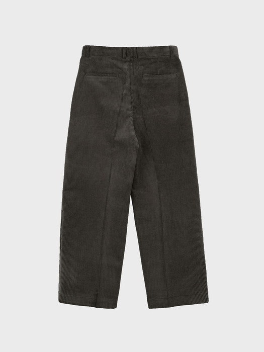 REVERSE TUCK CORDUROY PANTS_BROWN