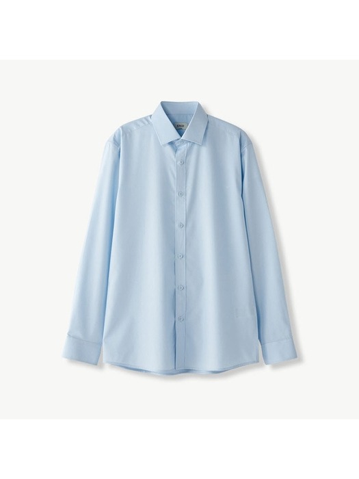 EASY CARE 모달 스판 레귤러카라 셔츠 (클래식핏) (블루)