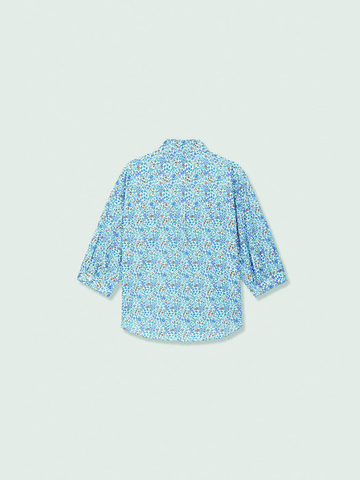 LiLi Flower Shirt -Blue [ Liberty ]