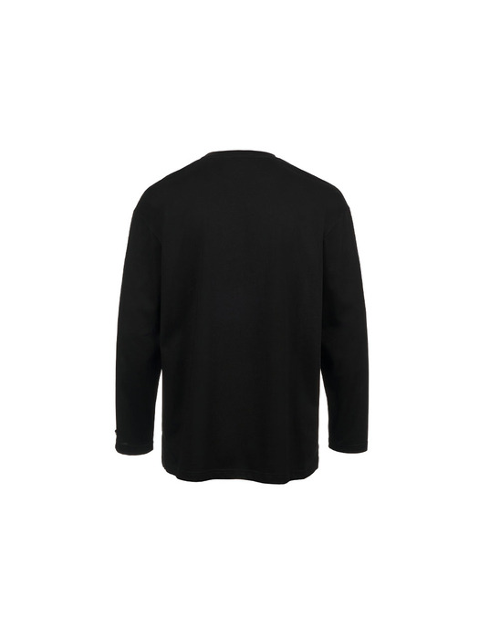 MAN 루즈핏 롱 슬리브 티셔츠 [BLACK] / SBD1M01010