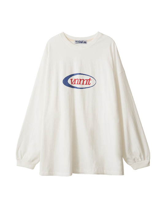 Sport logo supersize long sleeve t-shirt_ivory