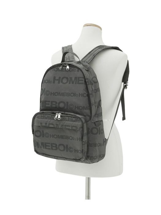 logo backpack(로고백팩) - satin gray
