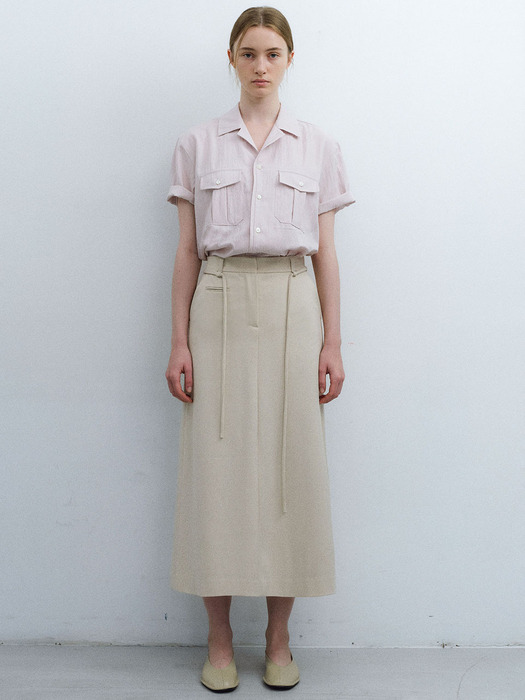 lip string skirt (beige)