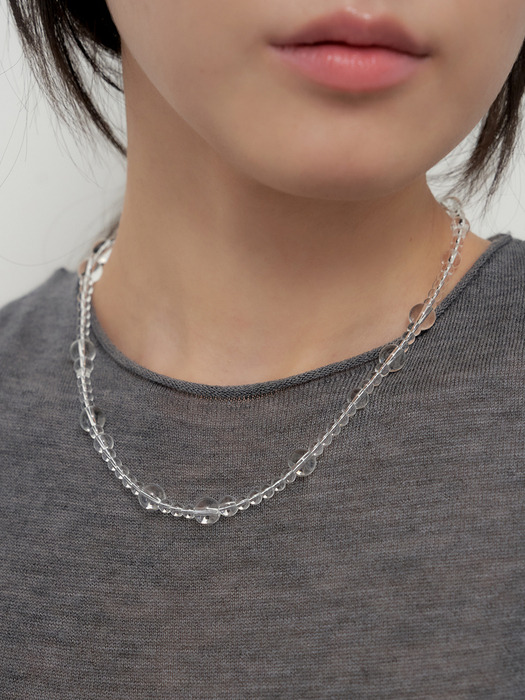 clear quartz necklace