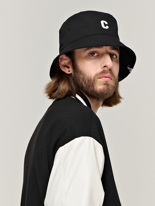 CB LOGO ROUND BUCKET HAT (BLACK)