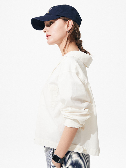 Sailor Washing Shirt Jacket [Ivory]