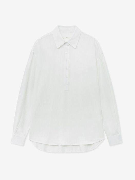 LOOSE-PIT BUTTON SHIRT_WHITE