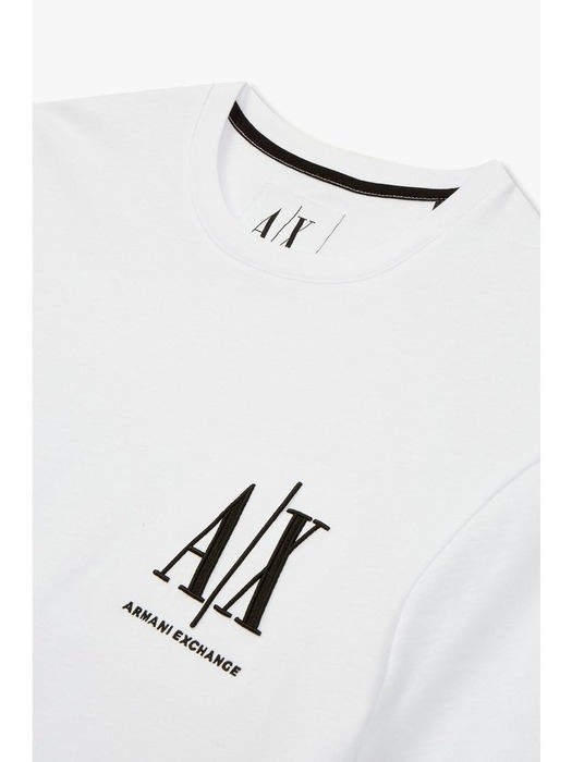 남성 엠브로이더리 로고 티셔츠(A414130117 화이트)