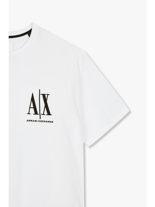 남성 엠브로이더리 로고 티셔츠(A414130117 화이트)