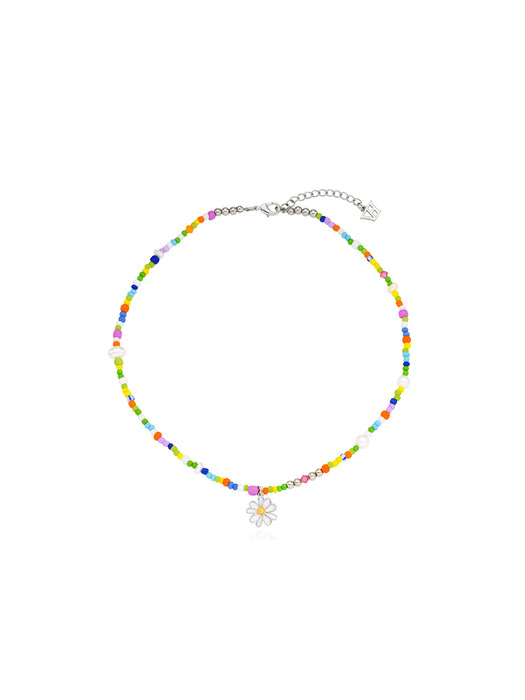 Colorful Vacation Daisy Necklace_VH2435NE014M