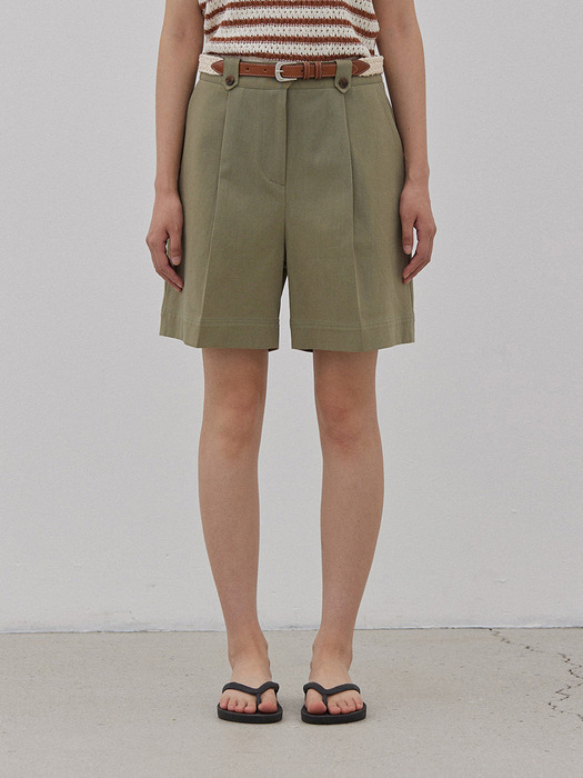 COLLMA PINTUCK SHORTS (2colors)