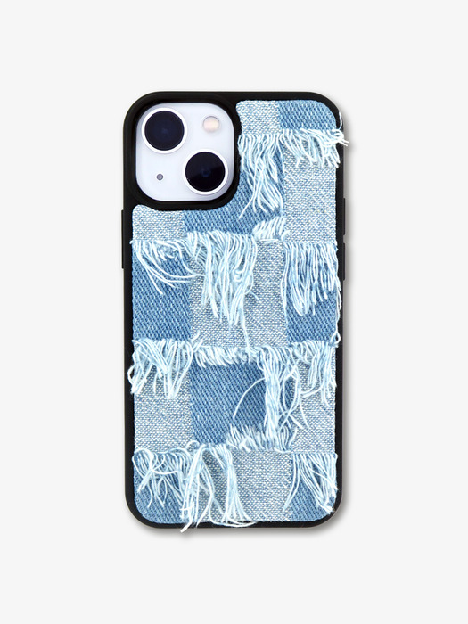 TEXTILE PHONE CASE [DAMAGED BLUE]