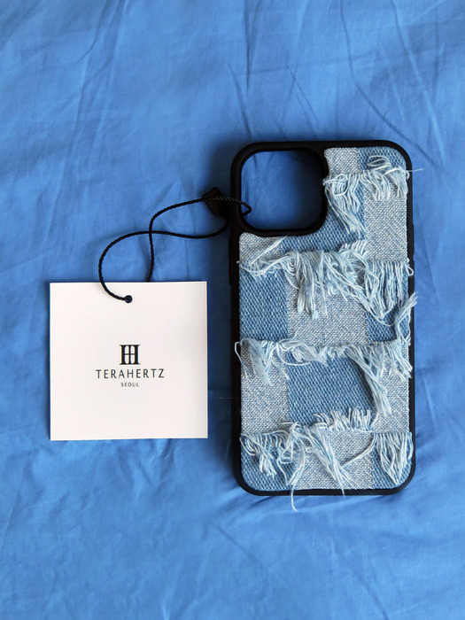 TEXTILE PHONE CASE [DAMAGED BLUE]