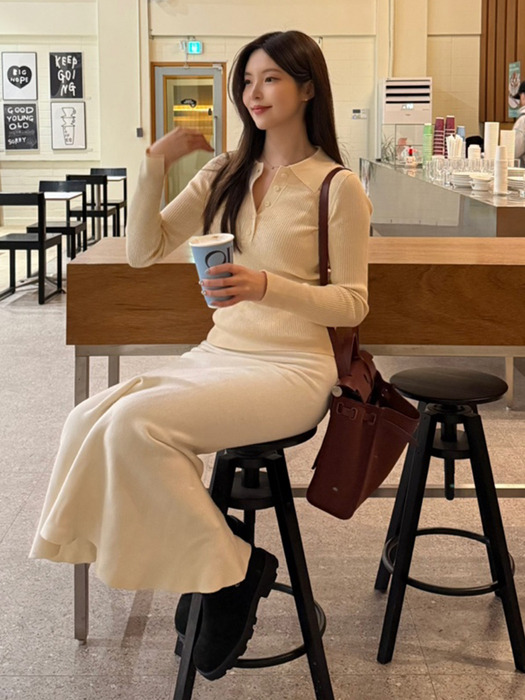 골지 카라 소매 슬릿 니트_6colors