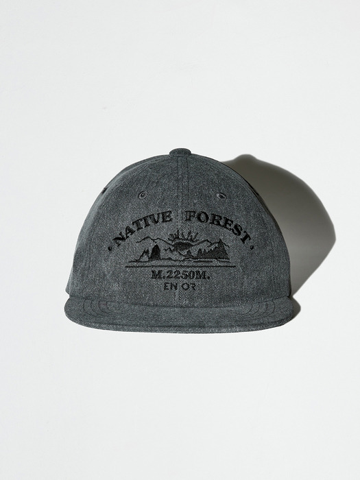 NATIVE FOREST ENOR DENIM BALL CAP - DARK GREY