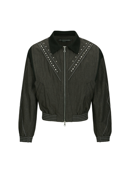 DUA METAL BLOUSON JACKET awa621m(CHARCOAL)