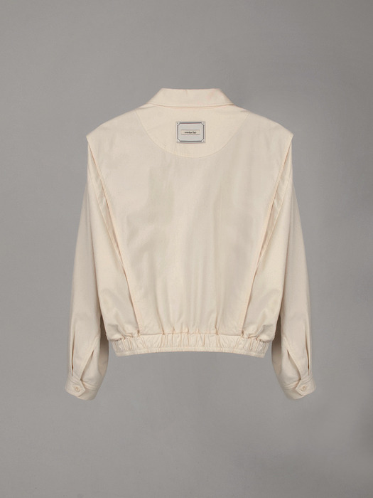 SOFT COTTON BLOUSON_ECRU