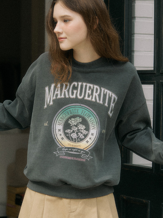 Gradation Margaret Sweatshirt - Pigment Grey