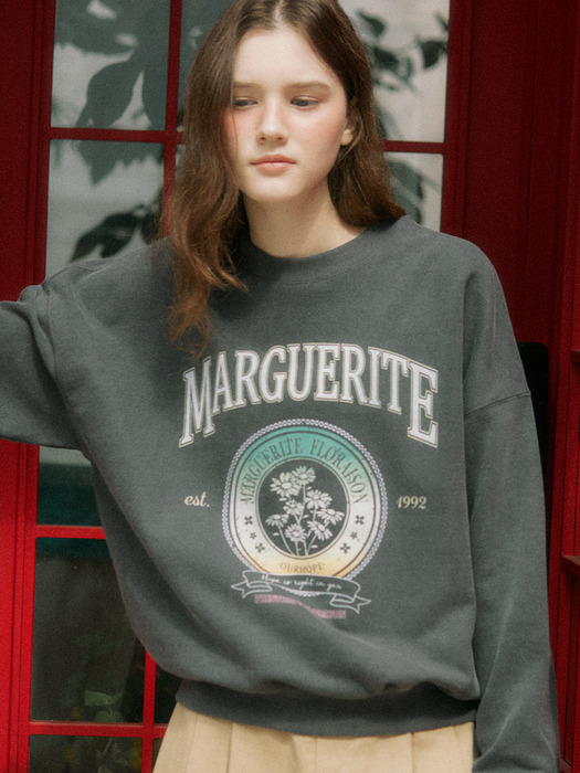 Gradation Margaret Sweatshirt - Pigment Grey