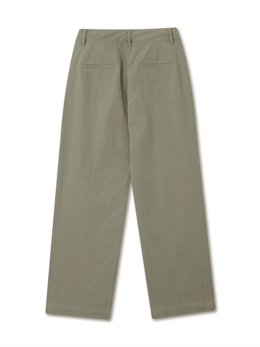 SOFT TWILL CHINO PANTS ASH KHAKI