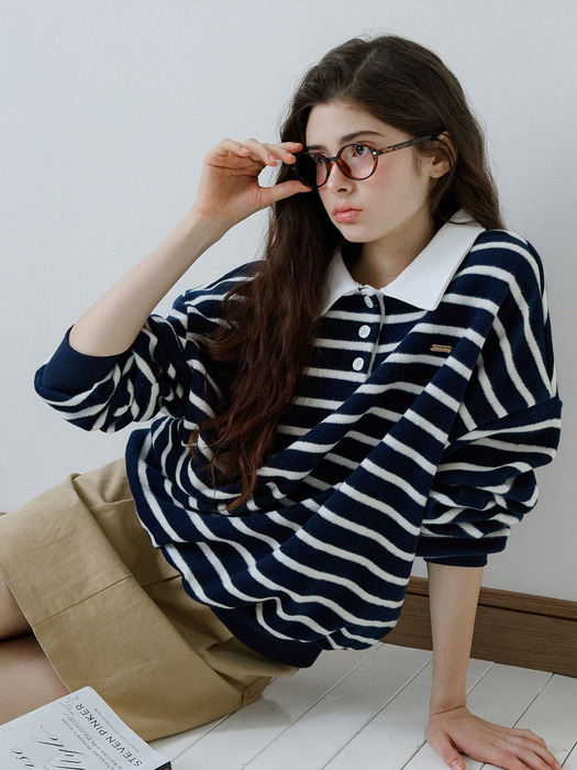 [인플루언서 PICK!] 세인트 럭비 스트라이프 스웨터 ( 3 colors )
