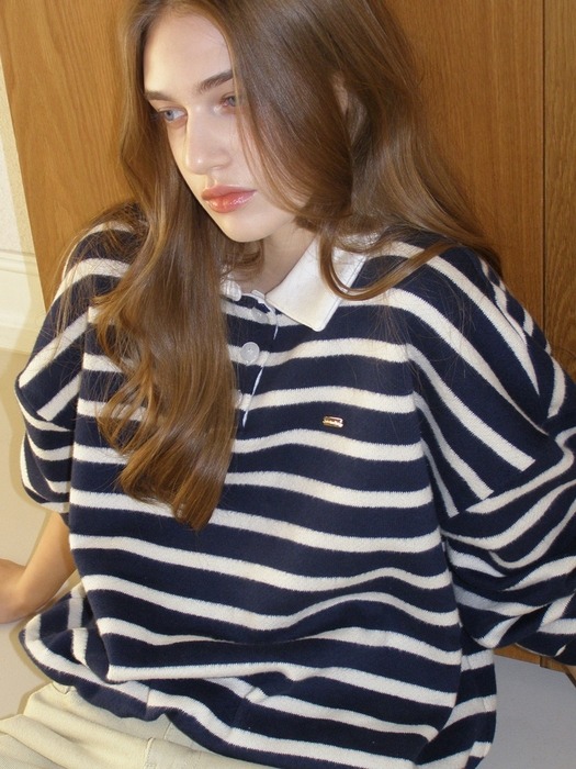 [인플루언서 PICK!] 세인트 럭비 스트라이프 스웨터 ( 3 colors )
