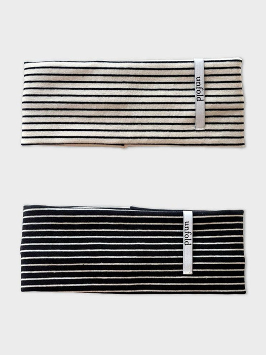 Stripe hairband (2colors)