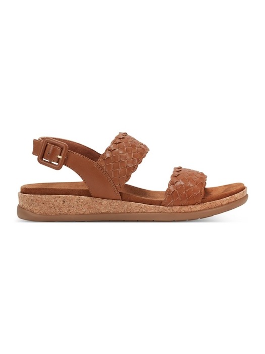 [여성화]야렐리아  투 스트랩 4.5CM 샌들 DARK BROWN RW0195