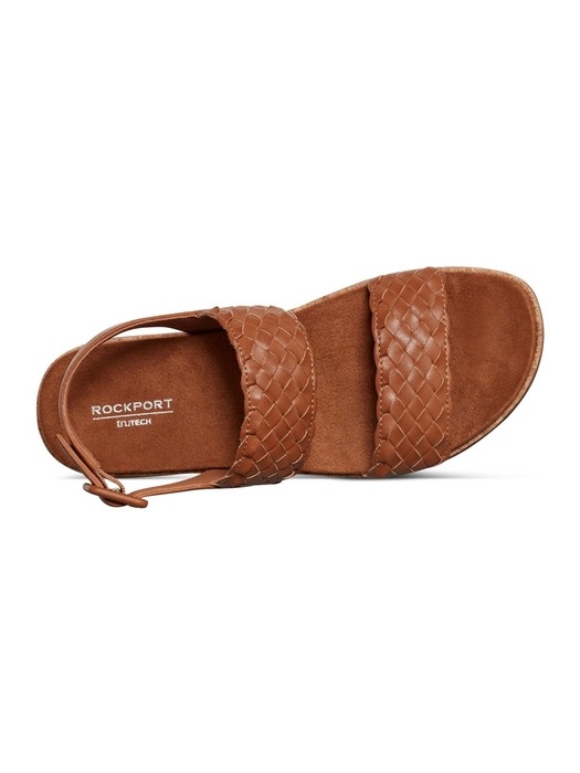 [여성화]야렐리아  투 스트랩 4.5CM 샌들 DARK BROWN RW0195