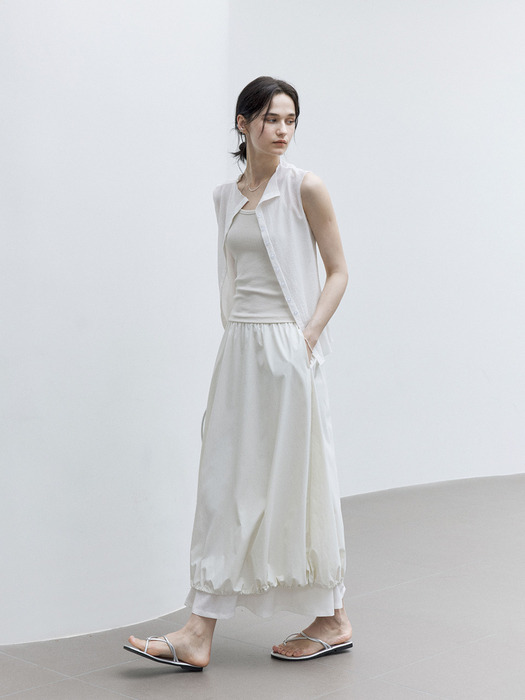 THEREDTHREAD S layered balloon skirt THEREDTHREAD S layered