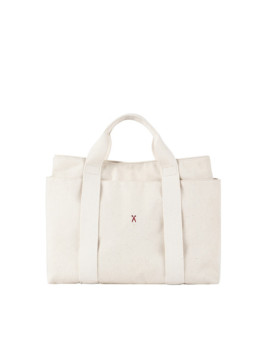 Stacey Daytrip Tote Canvas M Ivory (ALL)