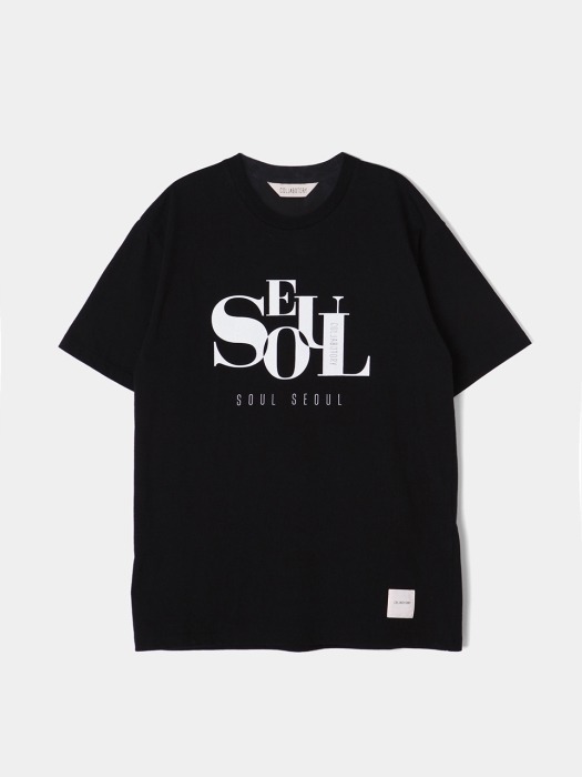 [EBAMB2009M]쏘울 서울 로고 티셔츠_BLACK