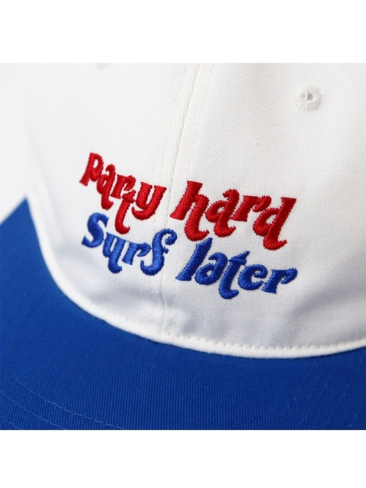 Party Hard Surf Later Snapback Hat