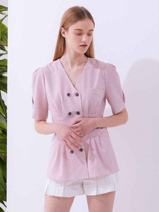 Halite Double Blouse - Pink