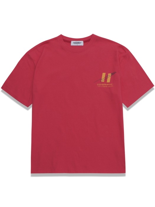 19 Signature Logo Graphic Over-Fit TEE RED