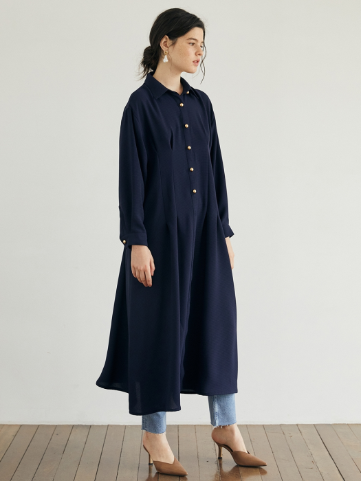 BUTTON POINT SHIRT DRESS_NA